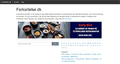 Desktop Screenshot of forkortelse.dk